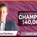 Superbet Rapid&Blitz Lengyelország 2024-05-08 - 12  - Magnus Carlsen  26 ponttal bezsebelte az első helyet és az első díjat!, II. Wei Yi 25,5. III. Duda 19,5 ponttal