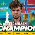 A verseny győztese: Magnus Carlsen! - Gratulálok! -  Champions Chess Tour Finals Oslo! 2024-12-17 - 21 - Carlsennel, Firouzjával, So-val