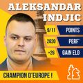 GM Aleksandar Indjic (SRB, 2623) Európa sakkbajnoka! Gratulálok! - 2024 European Individual Chess Championship 8th-19th November - Montenegro -  ****Hotel “Palas” Petrovac. - Magyar versenyzőkkel -