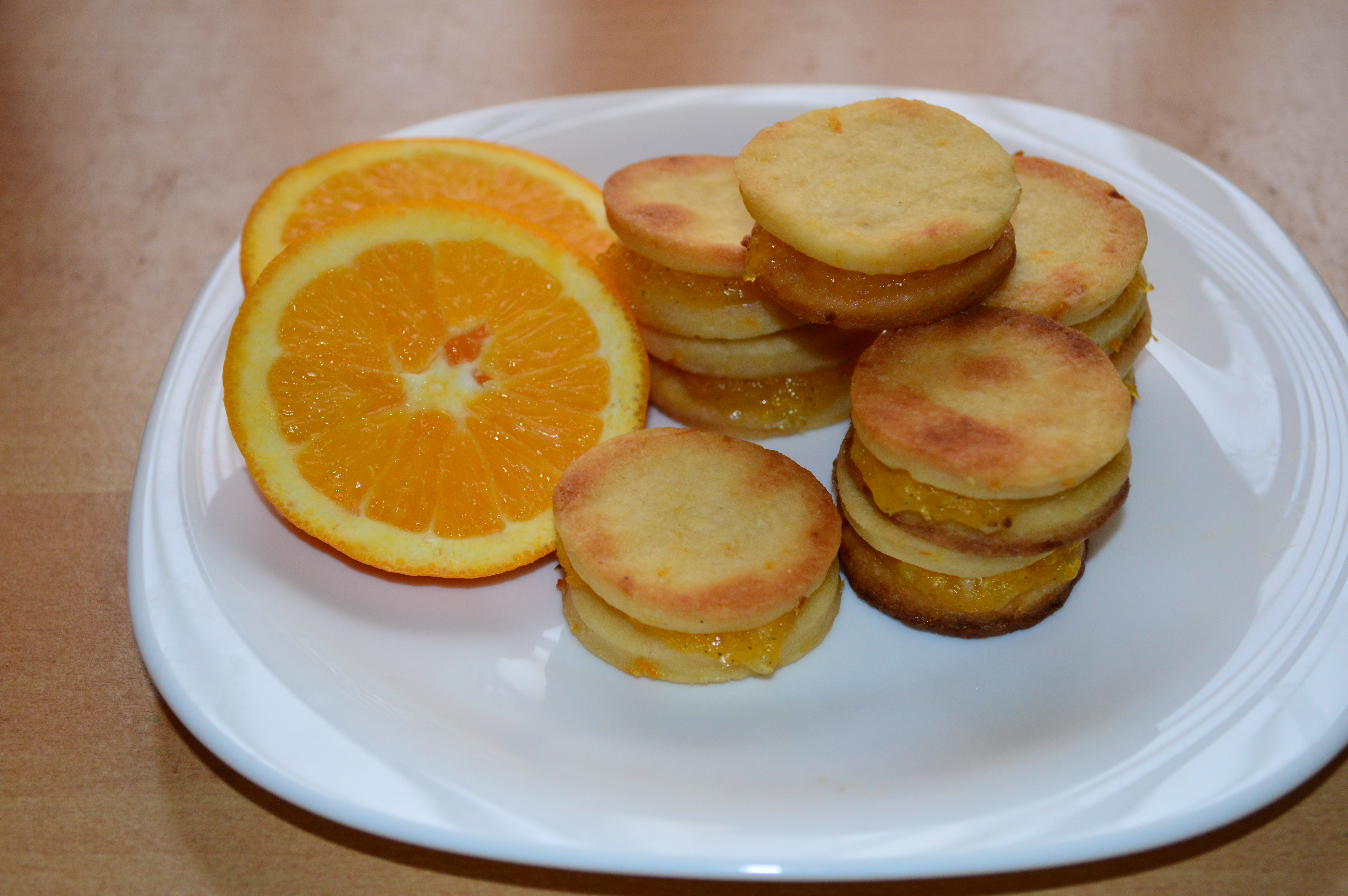 Mini narancsos-mandulás teasütemény