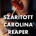 SZÁRÍTOTT CAROLINA REAPER EGYSZERŰEN