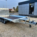 Új 3 x 1350 kg-s tengellyel szerelt 3500 kg-os Martz Bau gépszállító utánfutó