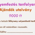 Ajándék utalvány kreatív nőknek: selyemfestés tanfolyam Budapesten