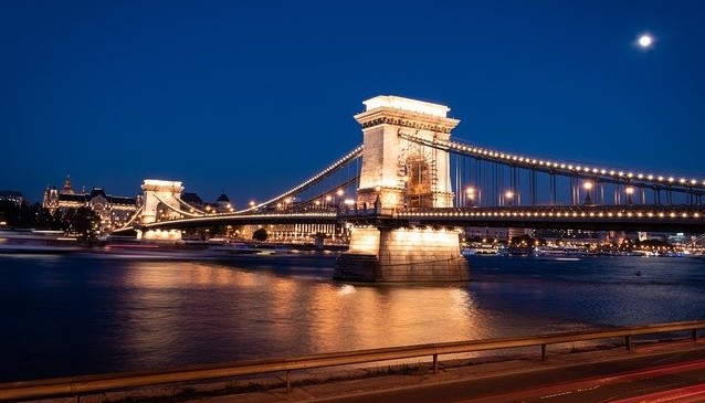 Budapest, Lánchíd. Összeköt két partot, mint a linkek a SEO-ban két webegységet