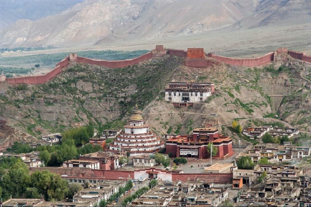 A kolostor, a Kumbum és a városfal
