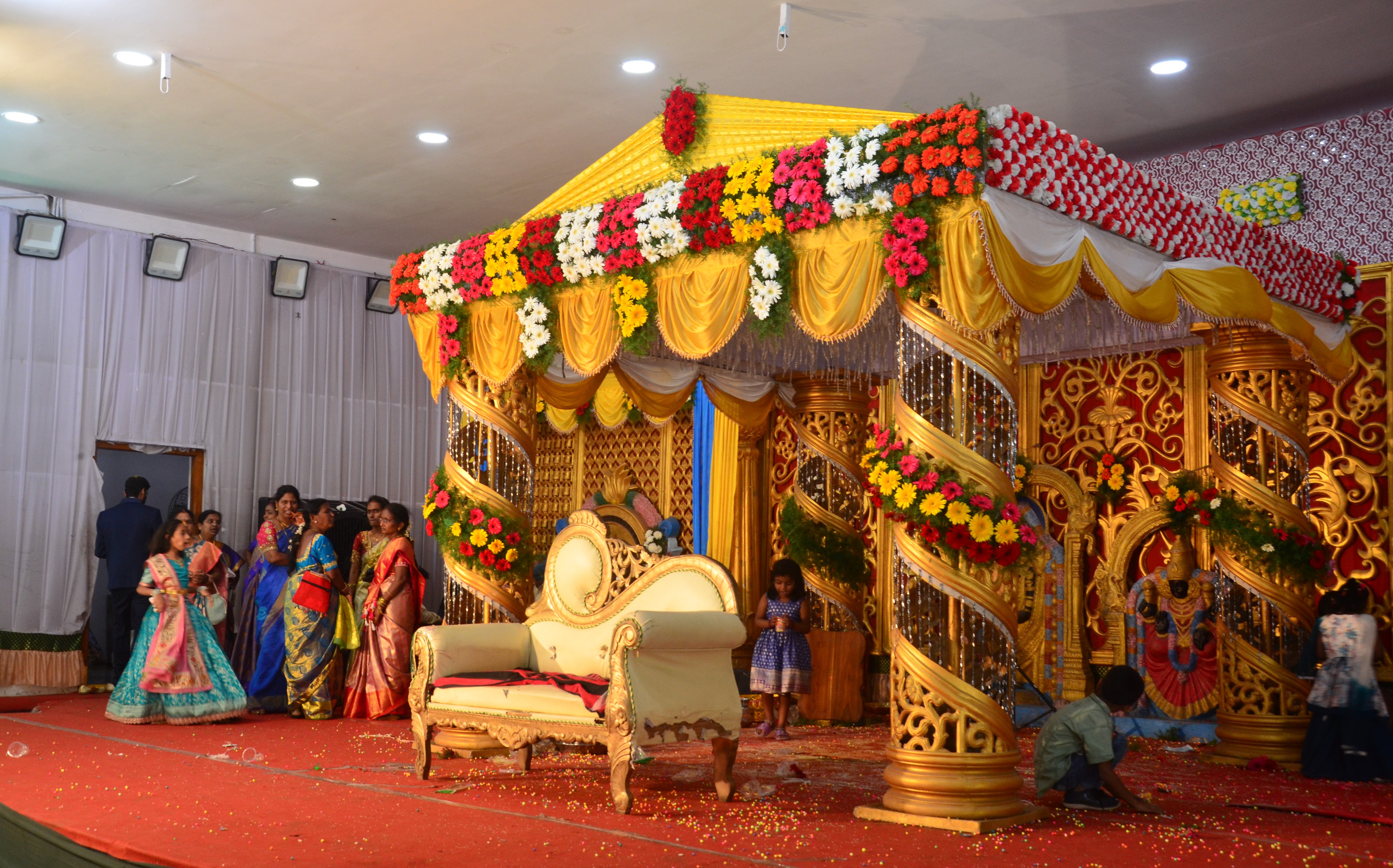 A színpad a ceremónia helyszíne