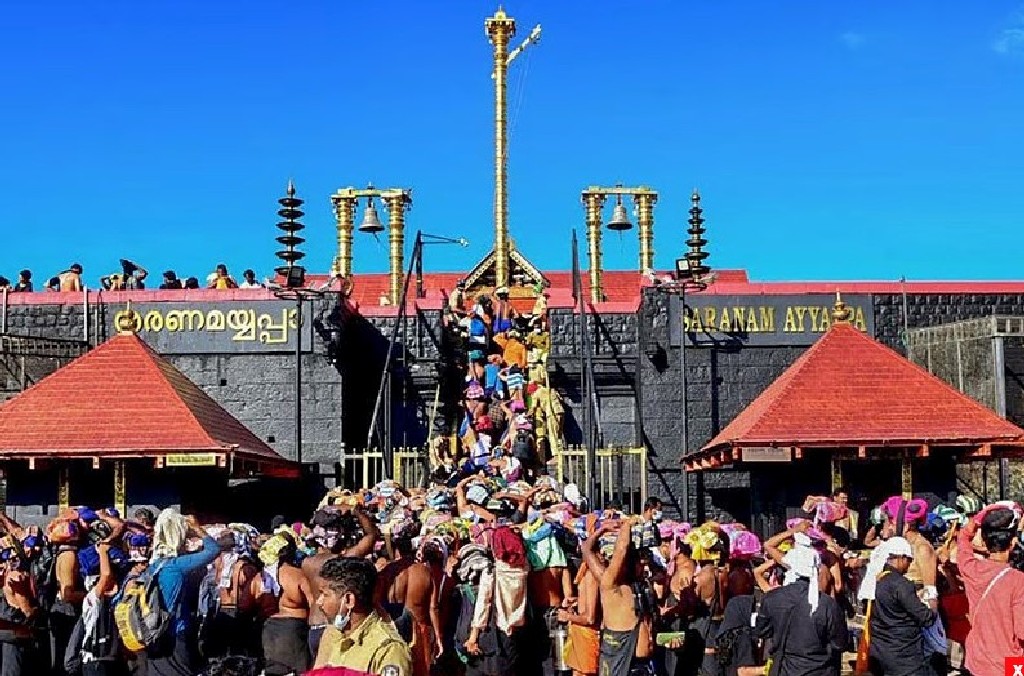 Kép forrása:<br />https://www.hinduismtoday.com/hpi/2024/10/23/sabarimala-temple-monthly-pujas-thronged-by-devotees/