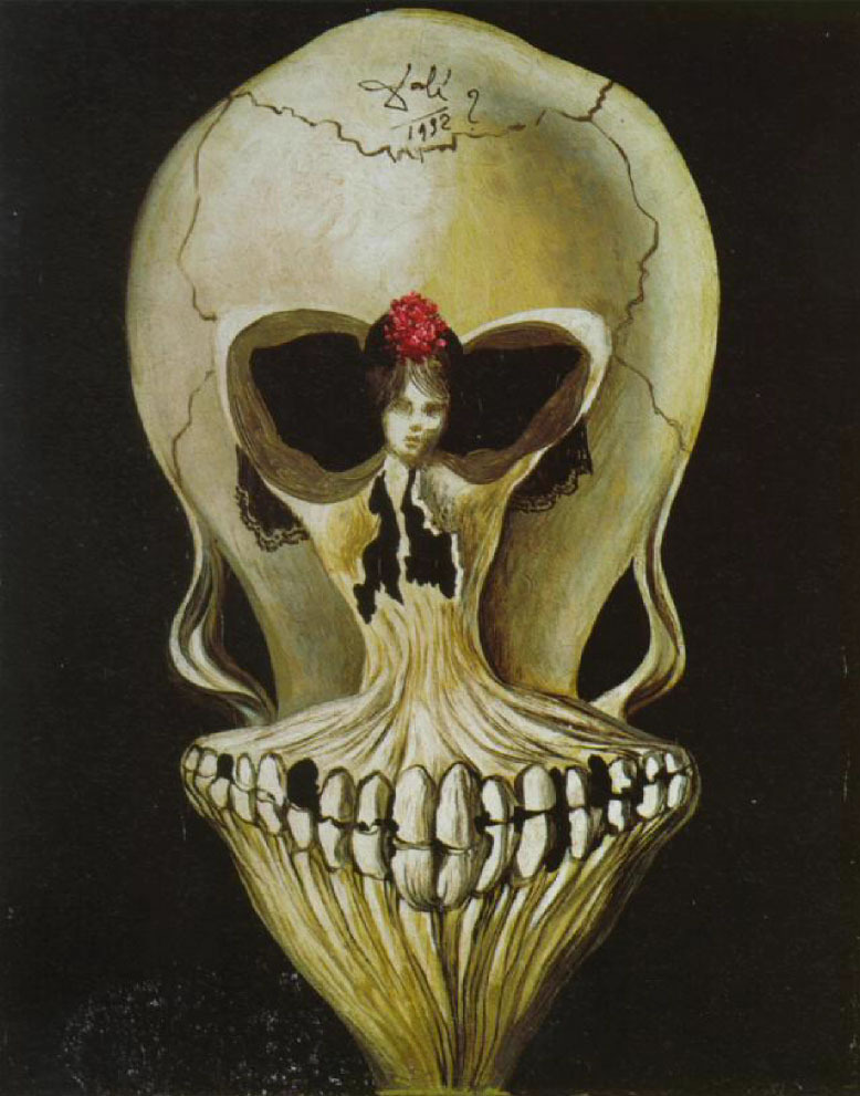 Ballerina In A Death’s-Head<br />Salvador Dali<br />1939