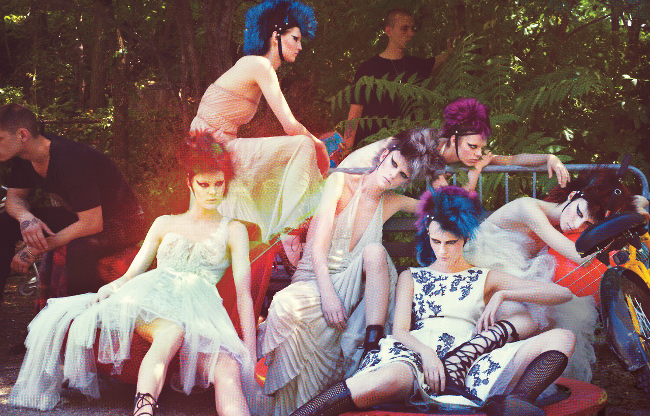 rainbow riot<br /> Photograph by Craig McDean; styled by Edward Enninful; W magazine October 2011.