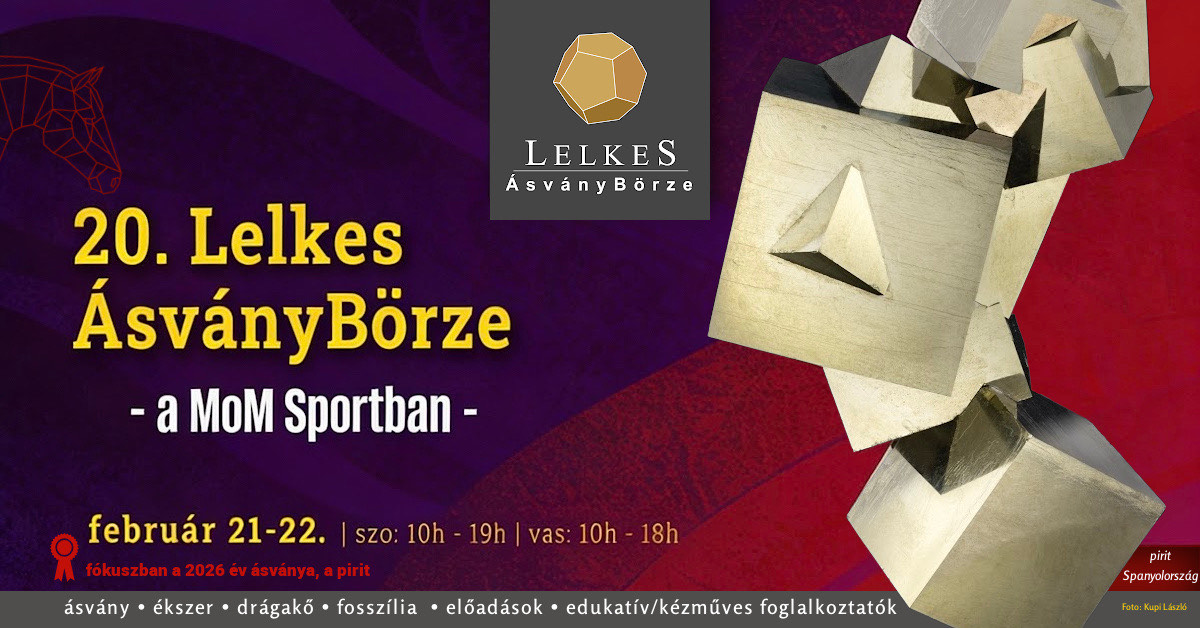 Az év ásványa 2026-ban: pirit, a bolondok aranya