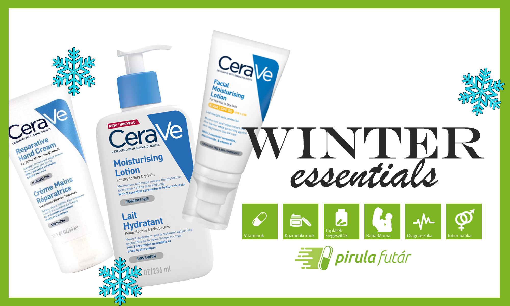 3 szuper CeraVe bőrápoló, amire biztosan szükséged lesz télen is!