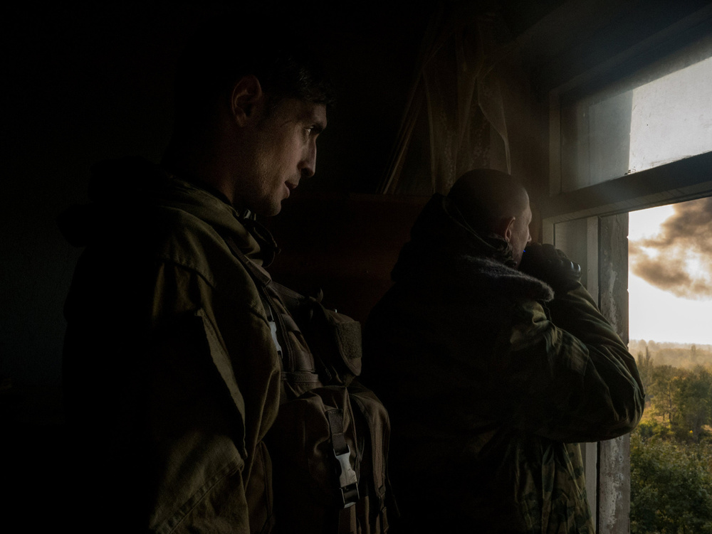 Givi, a  donyecki repteret támadó szeparatista csapatok parancsnoka.<br />