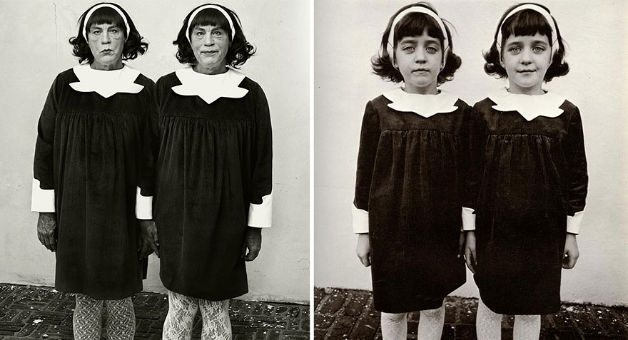 Sandro Miller, Diane Arbus / Identical Twins, Roselle, New Jersey (1967), 2014