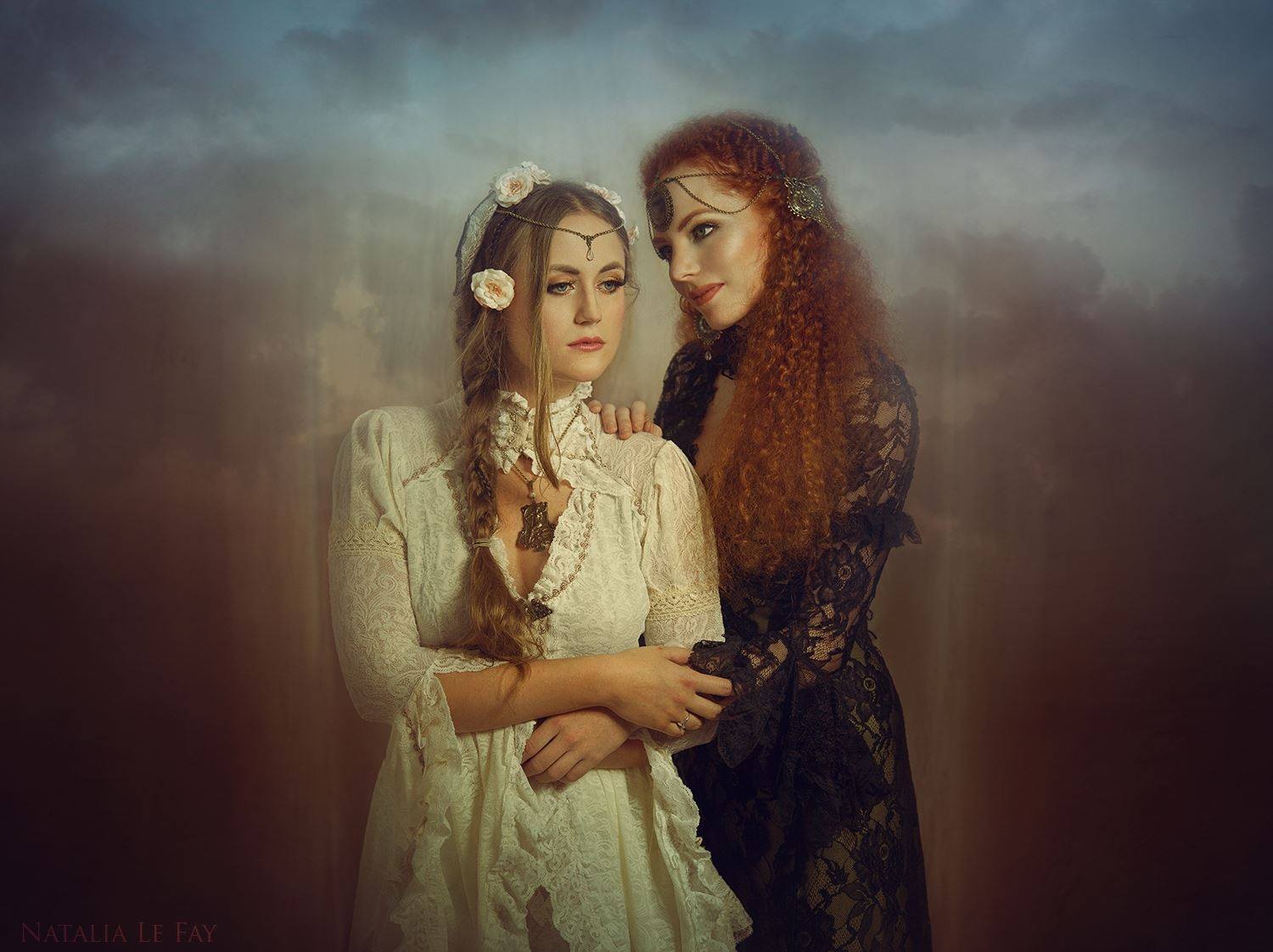 Photo by Natalia Le Fay - Art<br />Makeup: Adicia Mirage<br />Jewellery by Elegant Curiosities<br />Dress by Somnia Romantica<br />Models: Willow Model and Myrna Moonstruck