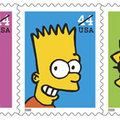 Simpson család bélyegen
