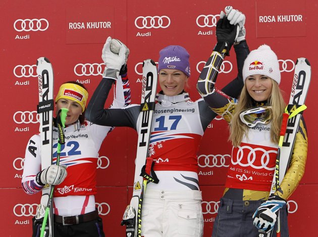 Höfl-Riesch Görgl Vonn Szocsi DH 2012.JPG