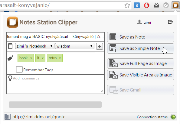 standard notes web clipper