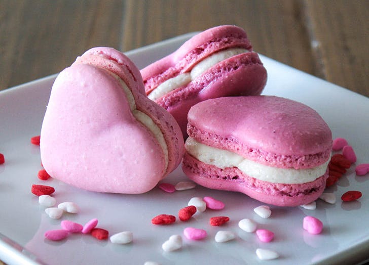 Szív alakú macaron...