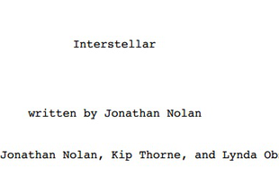 Writers' Block: Interstellar by Jonathan Nolan