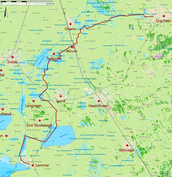 Lemmer-től Drachten-ig, Lemmer to Dracthten