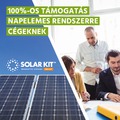 100%-os támogatás napelemes rendszerre cégeknek - pályázat
