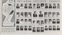 A somogyjádi Általános Iskola 1973-ben végzett tanulói.