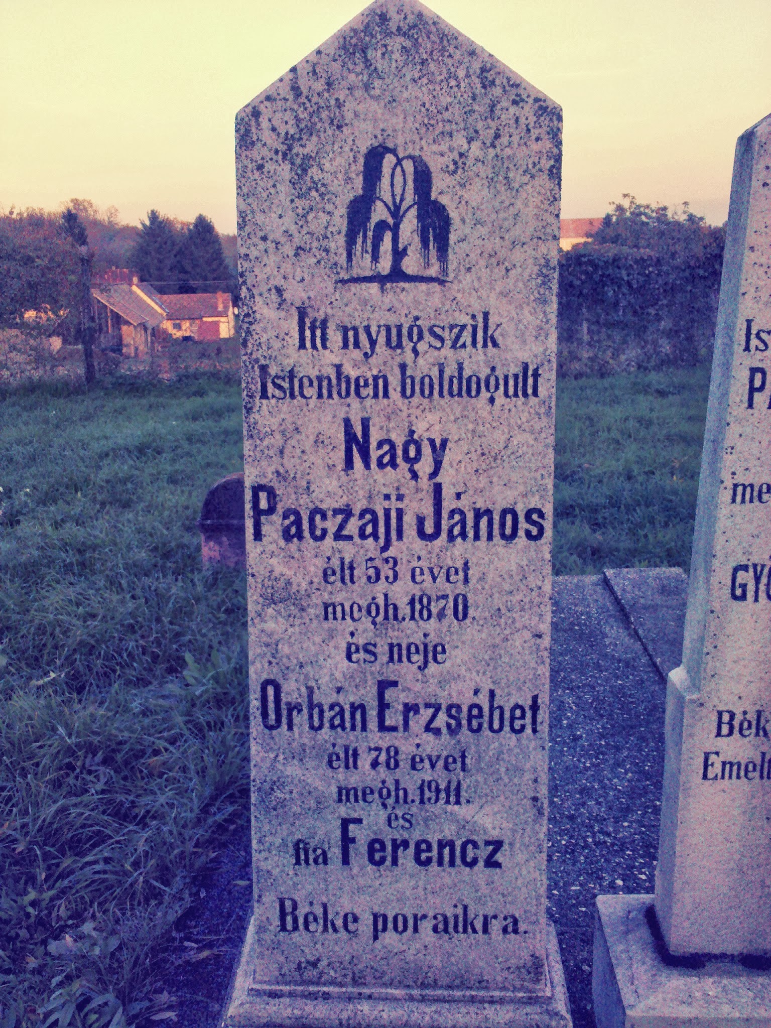 Patczai János és Orbán Erzsébet sírköve (Somogyjád).jpg