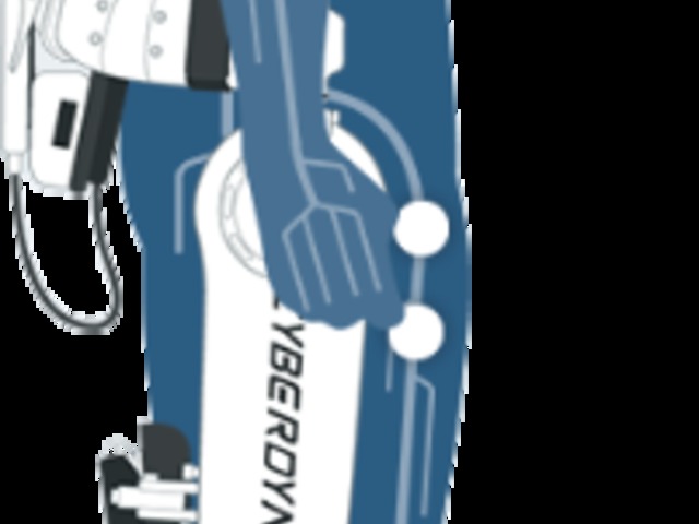 Működő exosleleton a Cyberdyne-tól