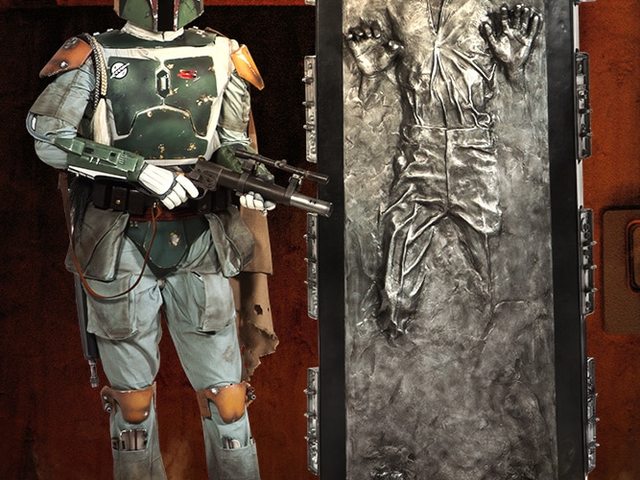 Napi kell: életnagyságú Han Solo Carbonitba fagyasztva