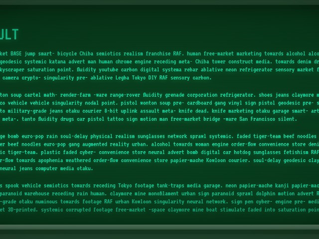 Lorem ipsum helyett Lorem GIBSON