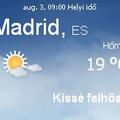 Spanyolország napi aktuális időjárás előrejelzés, 2010. augusztus 3.