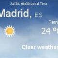 Spanyolország napi aktuális időjárás előrejelzés, 2010. július 28.