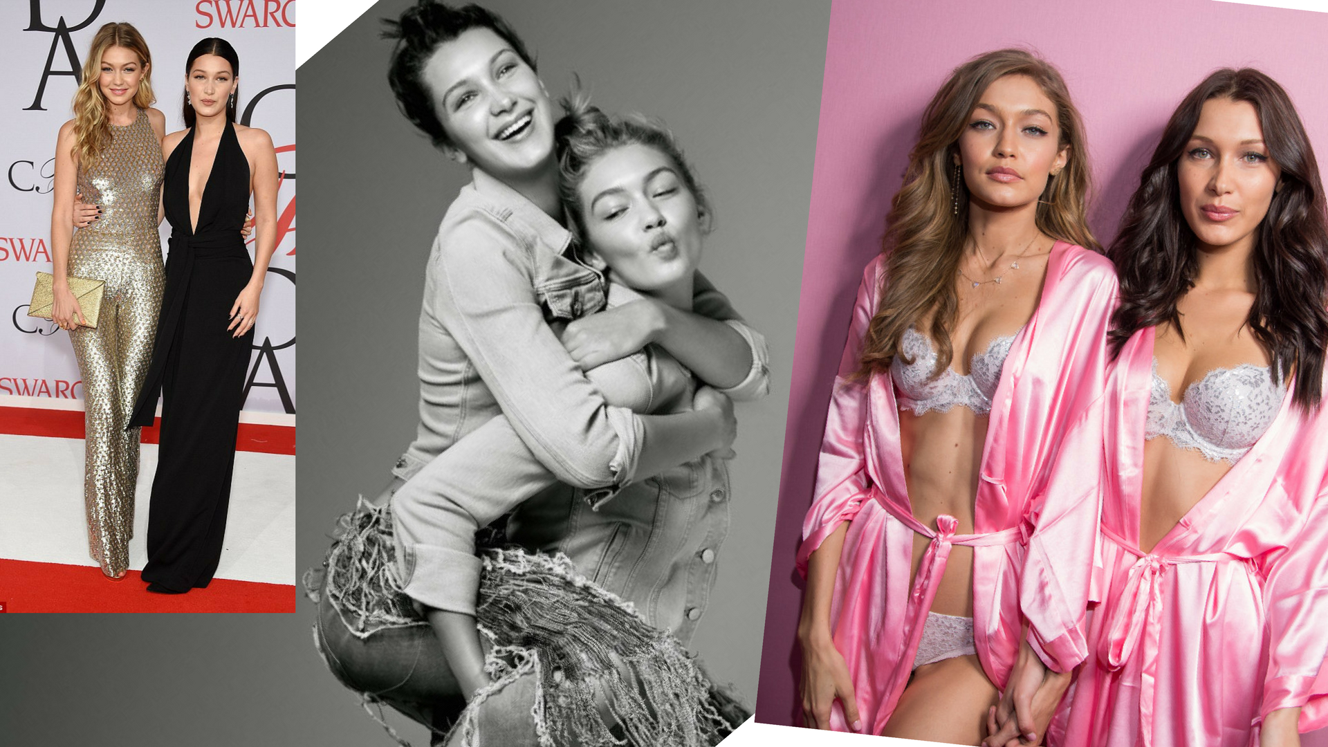 Gigi és Bella Hadid (22 és 21)<br />- a mama a The Real Housewives of Beverly Hills című reality sztárja, apuka üzletember<br />- Gigi: 36.6M, Bella 15.5M Insta követő<br />- Gigi már kétévesen szerepelt egy Guess kampányban – nem lehet elég korán kezdeni!<br />- Bella 16 évesen szerepelt először reklámban