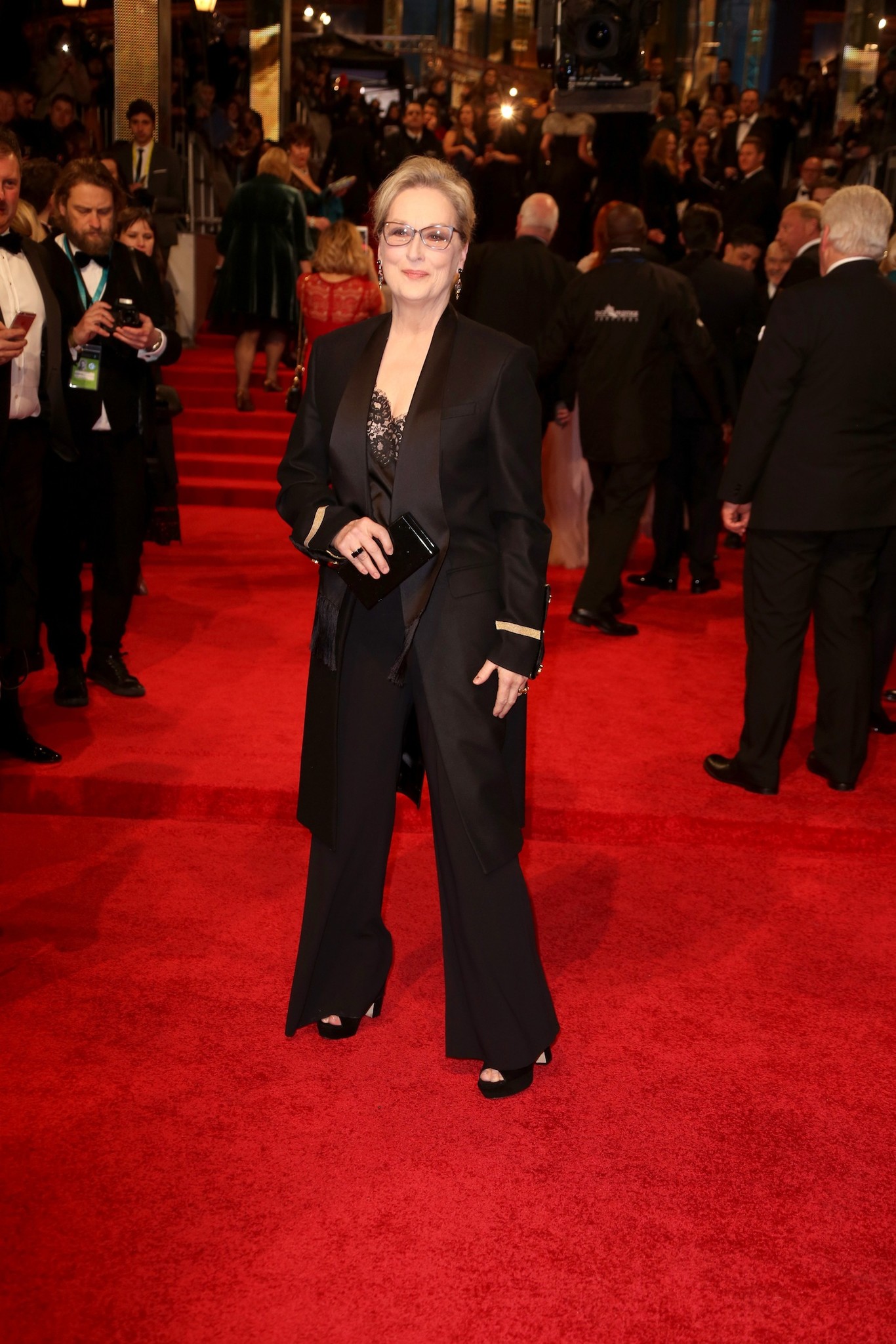 Meryl Streep - fekete Givenchy-ban.