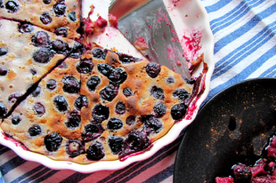 Fekete cseresznyés clafoutis portóival