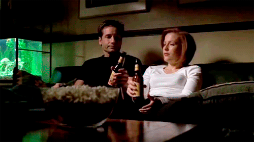 mulder-scully-drinking.gif