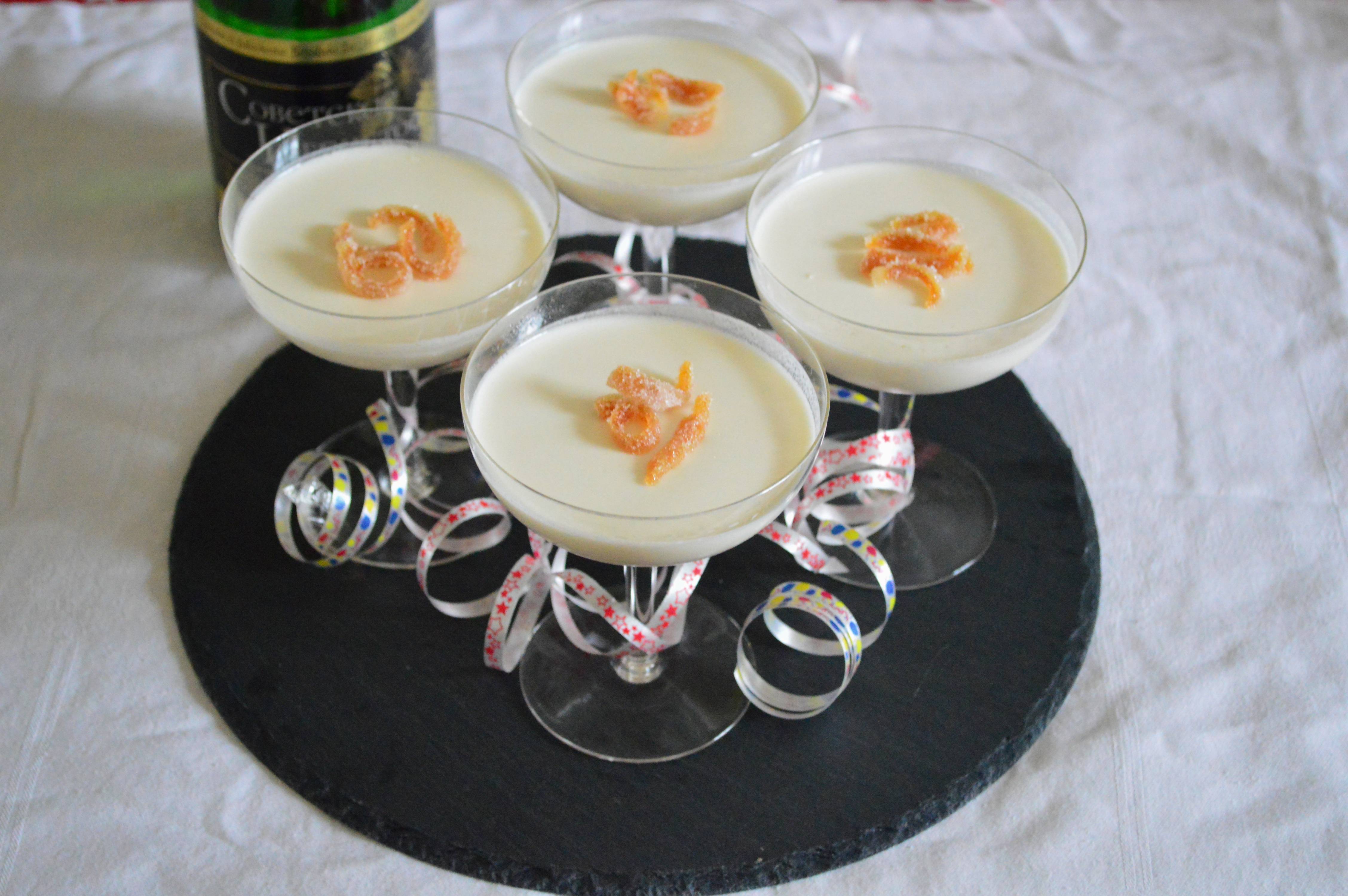 Pezsgős panna cotta