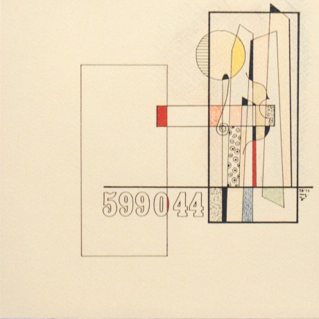 20x20 cm, papír, tus, színes ceruza, 1999