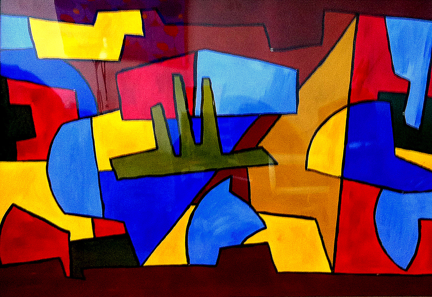 100x70 cm, karton, akril, tus, 2006