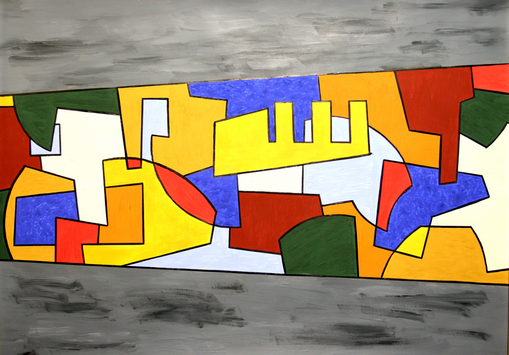 100x70 cm, karton, akril, tus, 2006