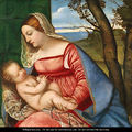 Tiziano Vecellio: Madonna gyermekével (festmény)