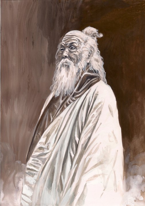 Festmény a Tai Chi alapító taoista bölcsről Chang San Feng-ről Hiu-tól.jpg