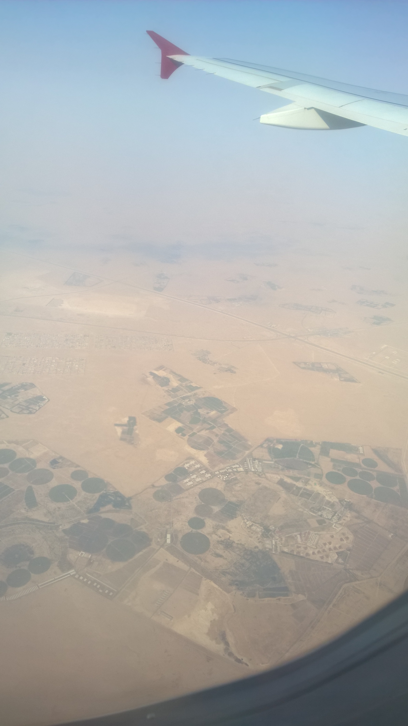 Sivatagi mezőgazdaság. Ala‘erban jobban nyomják, igaz, ott van folyó.