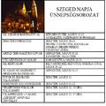 Szeged napja ünnepségsorozat