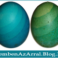 Látványos csíkos húsvéti tojások egyszerűen!