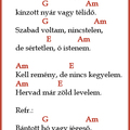 Lord: Virágdal chords (gitár kotta)