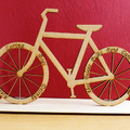 Fából készült bicikli - személyes ajándék