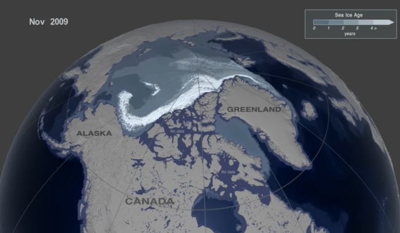 35 év, 2 percben - Videó a sarkvidéki jég olvadásáról
