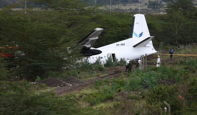 Szerencsés kimenetelű repülőgépbaleset történt Kenyában