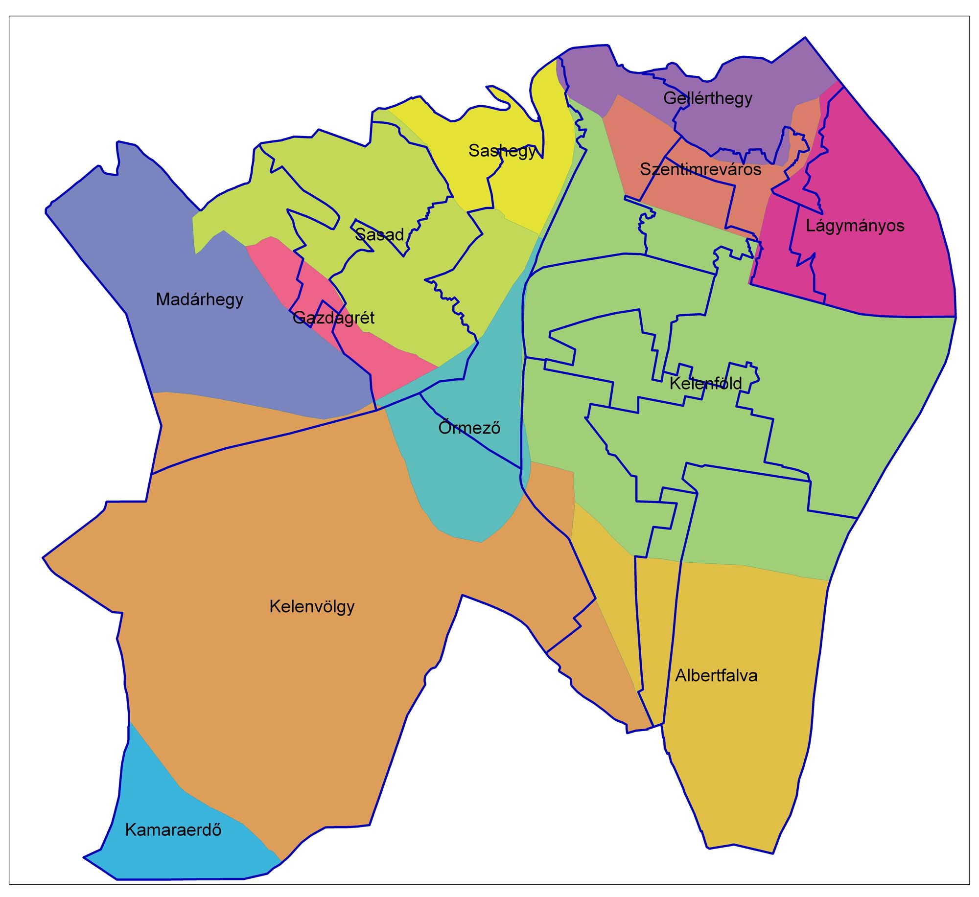 debrecen városrészei térkép Újbudai Gerrymandering, avagy ne bízz semmit a véletlenre   Újbuda  debrecen városrészei térkép